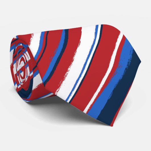 Painterly gestreifte Krawatten (Gerollt)