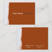 Painterly Hauptstraßen-Galerie-abstraktes Muster Visitenkarte (Vorne/Hinten)