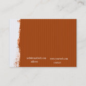 Painterly Hauptstraßen-Galerie-abstraktes Muster Visitenkarte (Rückseite)