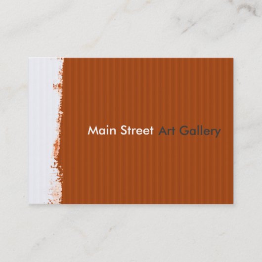 Painterly Hauptstraßen-Galerie-abstraktes Muster Visitenkarte (Vorderseite)