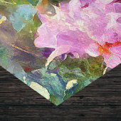 Painterly Impressionist Pink White Dahlia Garden Seidenpapier