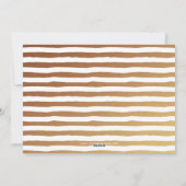 Painterly Liebe | Valentinstag Fotokarte | Gold Feiertagskarte (Rückseite)