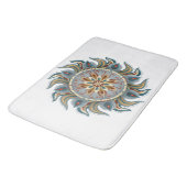 Painterly Mandala Badematte (Schrägansicht)