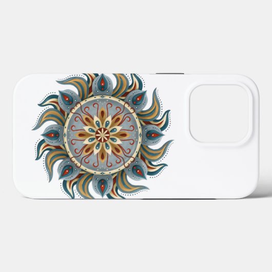 Painterly Mandala Case-Mate iPhone Hülle (Rückseite (Horizontal))