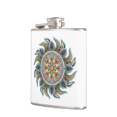 Painterly Mandala Flachmann (Links)