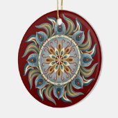 Painterly Mandala Keramik Ornament (Links)