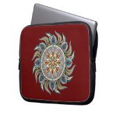 Painterly Mandala Laptopschutzhülle (Vorderseite Links)