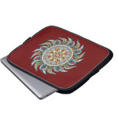 Painterly Mandala Laptopschutzhülle (Vorne Knopf)