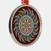 Painterly Mandala Ornament Aus Metall (Rechts)