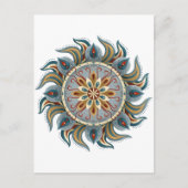 Painterly Mandala Postkarte (Vorderseite)