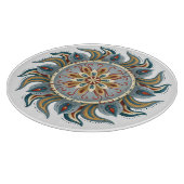 Painterly Mandala Schneidebrett (Ecke)