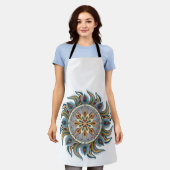 Painterly Mandala Schürze (Getragen)