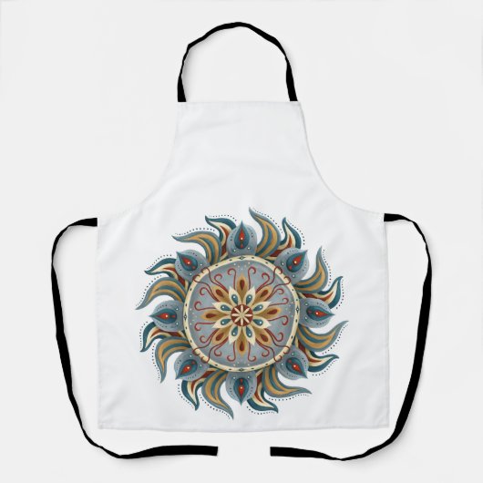 Painterly Mandala Schürze (Vorderseite)