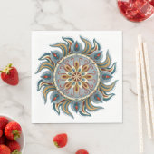 Painterly Mandala Serviette (Beispiel)