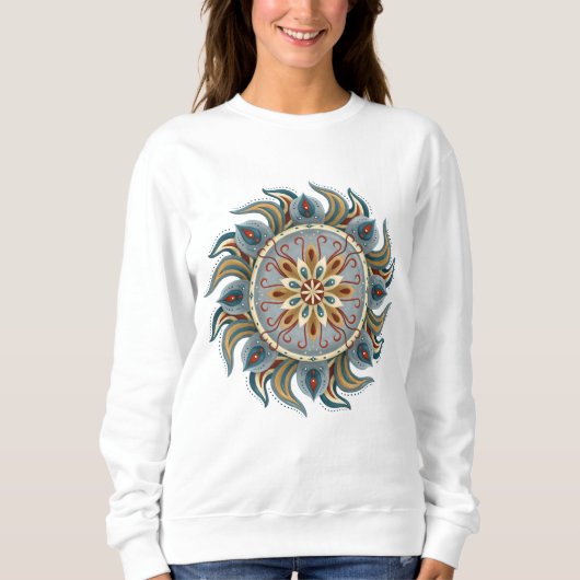 Painterly Mandala Sweatshirt (Vorderseite)