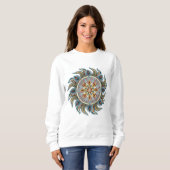 Painterly Mandala Sweatshirt (Vorne ganz)