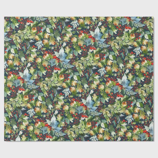 Painterly Marine der Geschenk-Verpackungs-| Geschenkpapier (Flach)