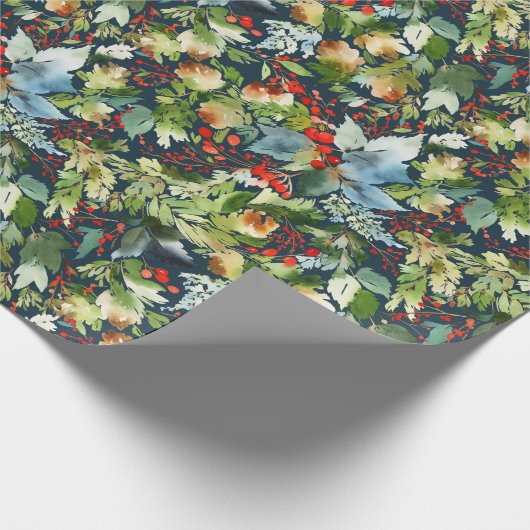 Painterly Marine der Geschenk-Verpackungs-| Geschenkpapier (Ecke)