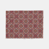 Painterly Nature Boho Floral Mandala Fleecedecke (Vorderseite (Horizontal))