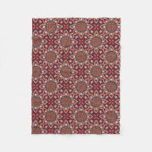 Painterly Nature Boho Floral Mandala Fleecedecke (Vorderseite)