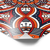 Painterly Nature Boho Floral Mandala Fotodruck (Ecke)