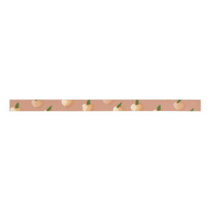Painterly Peaches Ribbon Ripsband