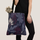 Painterly Plum Fig & Pampas Grass Autumn Tote Bag Tasche (Von Nahem)