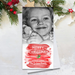 Painterly Red Watercolor Weihnachten - Heiliges Fo