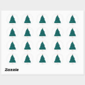 Painterly Tree Holiday Sticker (Blatt)