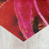 Painterly Vivid Red Bee Belm Blume geschlossen Seidenpapier