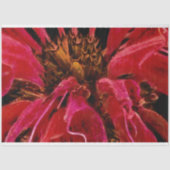 Painterly Vivid Red Bee Belm Blume geschlossen Seidenpapier (Vorderseite)
