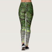 Painterly White Point Gardens Leggings (Rückseite)
