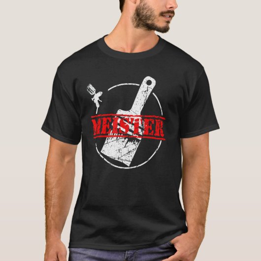 Paintermeister Master Painter und Lacquer-Prüfung T-Shirt (Vorderseite)