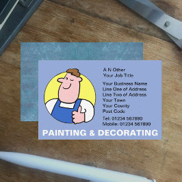 Painting and Decorating Cartoon Business Card Visitenkarte
