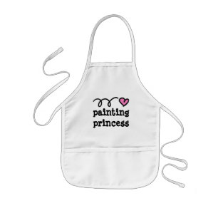 Painting apron for little kids   Painting princess Kinderschürze