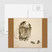 Painting by Miyamoto Musashi, c. 1600's Postkarte (Vorne/Hinten)