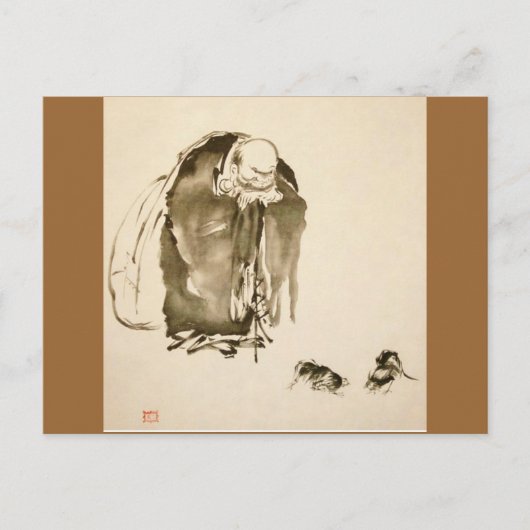 Painting by Miyamoto Musashi, c. 1600's Postkarte (Vorderseite)