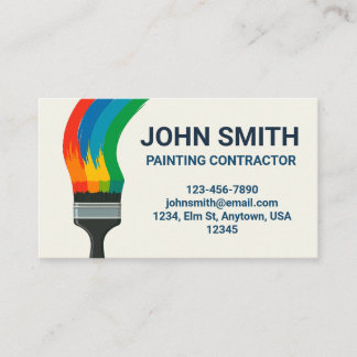 Painting Contractor Business Card Visitenkarte