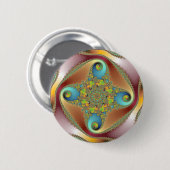 Painting - Fractal Art Button (Vorne & Hinten)