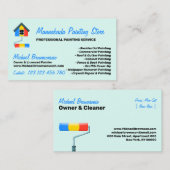 Painting green Decor Modern Professional Visitenkarte (Vorne/Hinten)