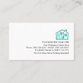 Painting Icons On Grey Wall Layer Visitenkarte (Rückseite)