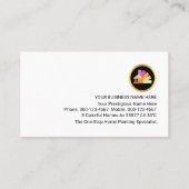 Painting Icons On Red Layer Painter Visitenkarte (Rückseite)