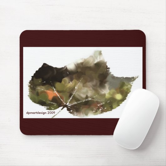 _Painting-leaf-dark, dpmartdesign 2009 Mousepad (Mit Mouse)