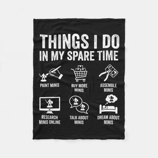 Painting Miniatures Tabletop Wargame Board Games E Fleecedecke (Vorderseite)