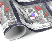 Painting Paper von Snowman Geschenkpapier (Rolleneckpunkt)