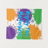 Painting Party Birthday Display Your Masterpiece Wandteppich (Vorderseite (Horizontal))