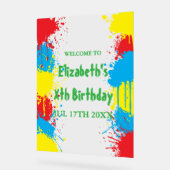 Painting Party Kids Birthday Acrylschild (Winkel)