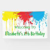 Painting Party Kids Birthday Banner (Horizontal)