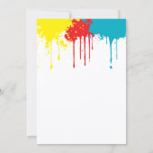 Painting Party Kids Birthday Einladung (Rückseite)