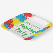 Painting Party Kids Birthday Pappteller (Gewinkelt)